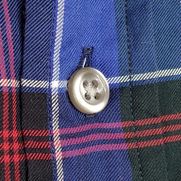 Polo Ralph Lauren Shirt Men's XL Plaid LS Button Down Tartan Plaid Red Pony - Picture 5 of 8